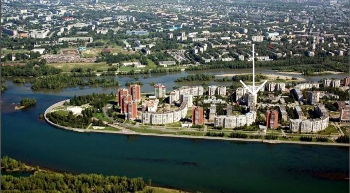 Apartment На Стрелке С Красивым Видом На Иртыш Öskemen Bagian luar foto
